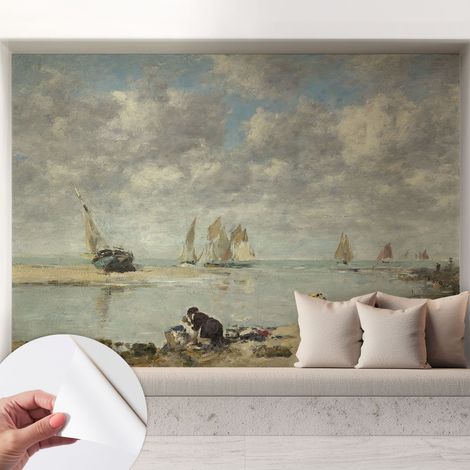 Papier peint adhésif autocollant pour salon chambre à coucher peint imprimé Installation facile Paysages marins 208x146 cm (1/5)