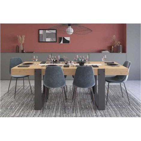 Parisot Esstisch Artisan Modern Grau Ombre 223,9x93x78,6 cm (1/3)