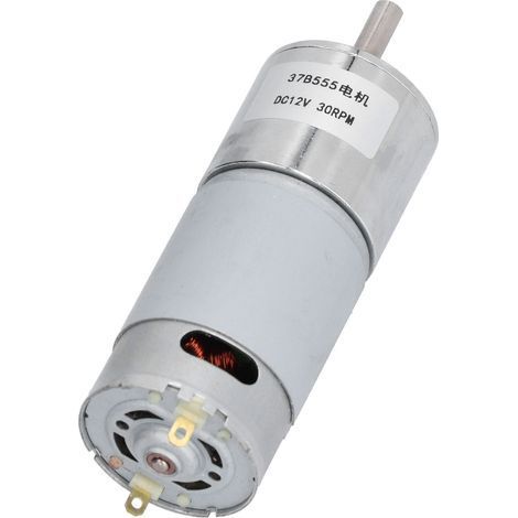 Moteur à engrenages électrique 30RPM DC12V 37B555, boîte de réduction industrielle, accessoire de contrôle (1/5)