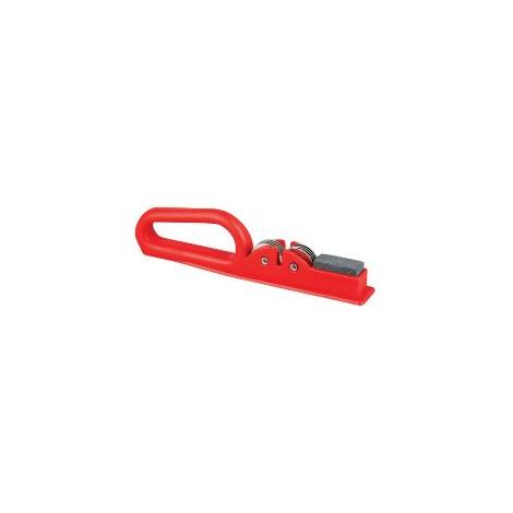 FPLUS afilador de cuchillo abs , Afilador de rueda. Afilado grueso con discos de acero y fino con piedra.