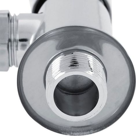 Robinet Murale Pour Urinoir - Alliage De Zinc - Finition Chromée - Délai De Fermeture Réglable 4 À 8 S - DN15/20 mm - 1 Pièce (1/4)