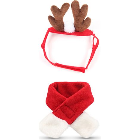 Accessoires pour animaux de compagnie, accessoires de Noël, barrette pour chien, accessoires pour chat, serre-tête cornes de Noël, chapeau pour chien, écharpe à bois de renne (1/5)