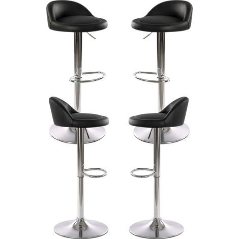 Packs Taburetes Cocina - Pack 4 Taburetes Cirkus - Negro (1/4)