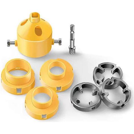 Kit de filetage pour tuyaux PVC compatible avec perceuse électrique, filetage pour tuyaux d'eau, pour plombier (1/5)