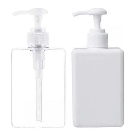 280 ml Soap Dispenser, Set of 2, Empty Plastic Bottles with Pump for Kitchen and Bathroom, YMYNY (1/4)