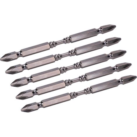 Jeu de 5 embouts de tournevis électrique, type C, 110mm, pour visseuse pneumatique à double section, lot professionnel. (1/5)
