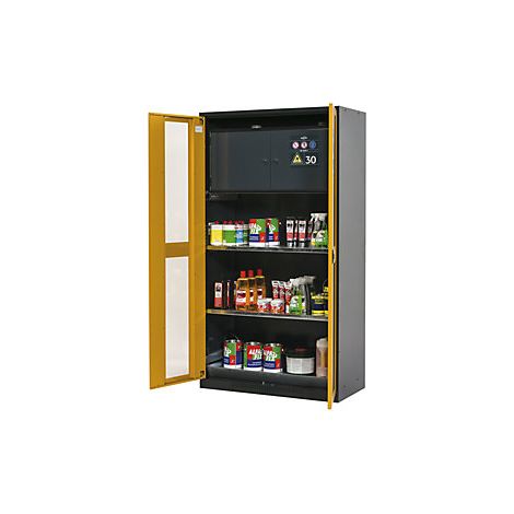Armario para productos químicos  puerta con mirillas  con caja