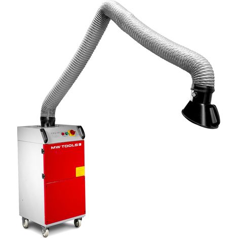 Mw Tools – Aspirateur de fumée de soudage mobile 1600m³/h 1,1kW 230V – Filtration HEPA – Bras flexible 3m – LA1801 (1/5)