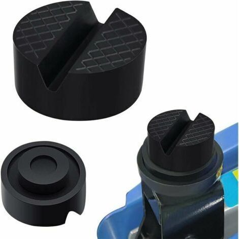 2 Pcs Universel Tampon Cric de Voiture Caoutchouc Cric Tampon Coussin Crique Hydraulique Auto Jack Pad Bloc de Support en Caoutchouc, Protéger Le Bas de Caisse Lors du Levage de La Voiture