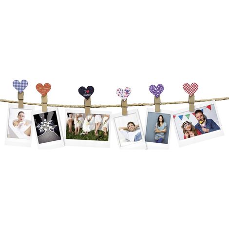 Decorazione da posare Fujifilm design clips forma cuore magnetico (1/2)