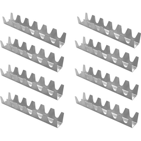 8 pièce inox w forme burritos pancakes support taco support shell baking alimentaire support pour lave vaisselle four (1/5)