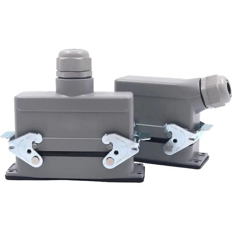 Connecteur Rectangulaire 32 Broches - 1 Pièce - Métal Robuste - Étanche IP65 - Industrie Automation - 24 Core Lateral Line (1/5)