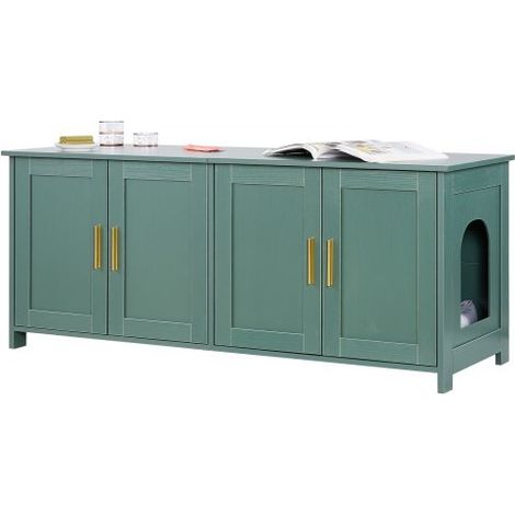 Meuble Bac à Litière Chat Armoire Cache Maison de Toilette de (1/5)