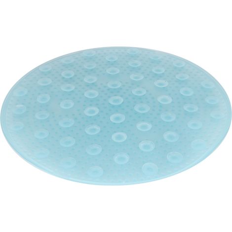 Coussin de massage pour les pieds et le dos, antidérapant, à ventouses, pour salle de bain (bleu) (1/5)