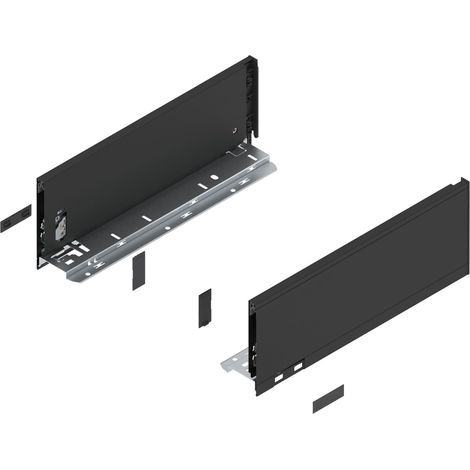 BLUM LEGRABOX pure Zarge Höhe K, NL 350, Carbonschwarz (1/4)