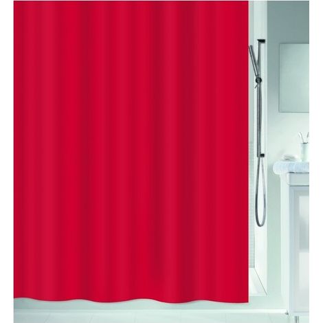 Spirelle Rideau de douche Polyester ATLAS 180x200cm Rouge Spirella (1/2)