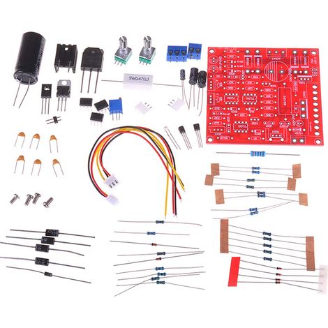 0-30V 2mA-3A Adjustable DC Power Supply Regulated Module DIY Kit with Power Supply Short Circuit and Current Limit Protection