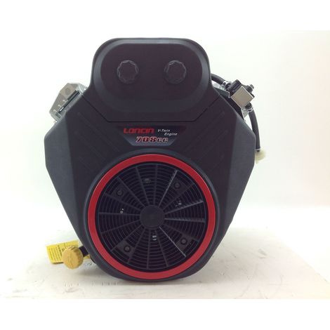 Motore Loncin cilindrico 25x80 708cc 21.8Hp completo benzina elettrico verticale