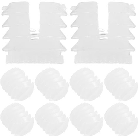 Cheville de Quincaillerie pour Charnière D'armoire en Plastique Nylon Blanc M4x9mm, Haute Capacité de Charge, Installation Rapide, 200 Pièces Cuisine et Salle de Bain (1/5)