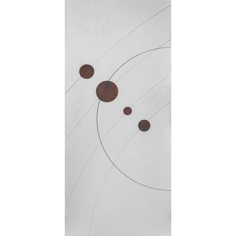 Pannellatura Esterna per Porta Blindata Giove con Inserti Pannello Moderno (1/3)