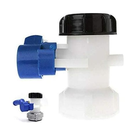 Vanne Papillon ND50 IBC Eau Réservoir avec écrou Flottant en Plastique75mmRemplacement S60x6 pour Réservoir Cuve 1000 litres IBC (Plastique 75mm) (1/3)