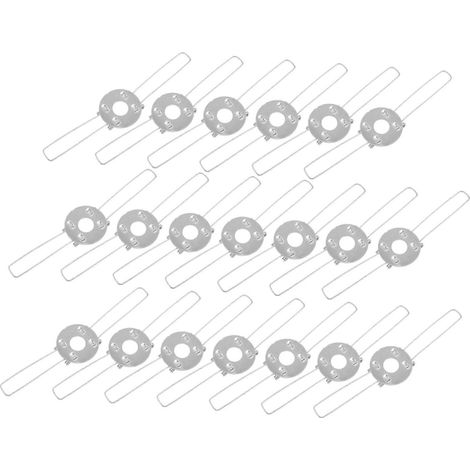 Lot de 20 clips de fixation pour abat-jour, supports métalliques résistants à ressort pour une fixation universelle sécurisée. Réf. : 6844 (1/5)