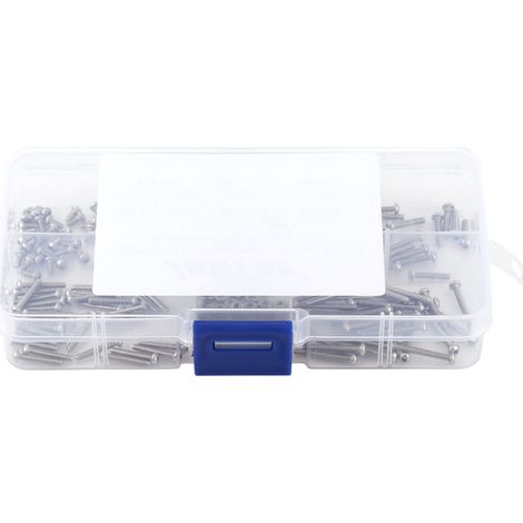 Kit d'assortiment de 230 vis, boulons et écrous à tête cylindrique hexagonale creuse M2 en acier inoxydable SS304