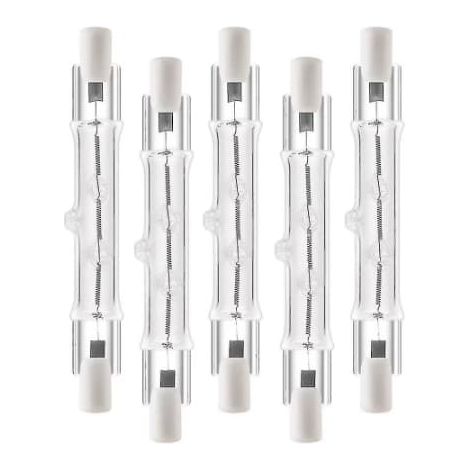 Ecleanfy - Lot de 5 lampes linéaires halogènes R7s 118 mm 300 W 230 V (1/3)