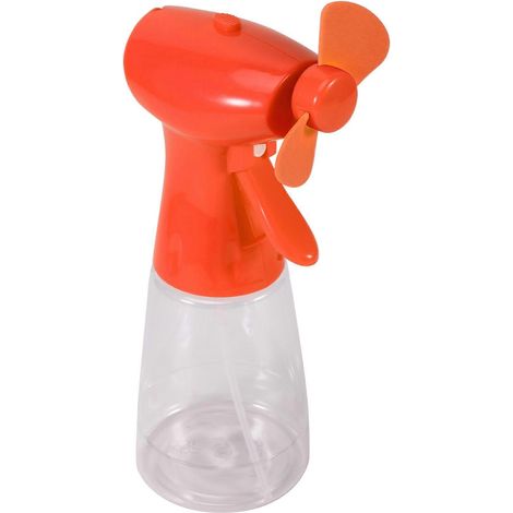 Ventilateur brumisateur portable, mini ventilateur à brumisateur, ventilateur rafraîchissant à piles, ventilateur d'extérieur portable, orange (1/5)