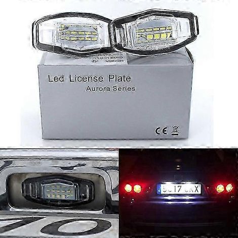 2 lampes LED Canbus pour plaque d'immatriculation, sans erreur, pour Honda Accord, Odyssey, Civic Sedan, City, Acura MDX, TSX, ILX, RDX, RL, TL( ) (1/5)