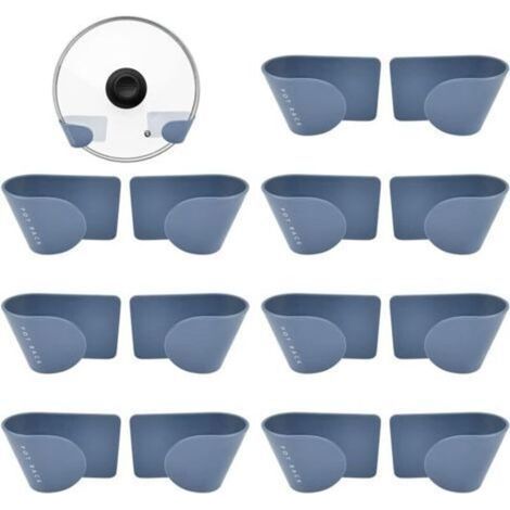 Pack of 8 Pot Lid Holder Pot Lid Holder Adhesives Door Lid Sticker Pot Lid Hanger Pot Lid Holder Wall Mounted Pot Lid Holder Pot Lid Holder (1/5)