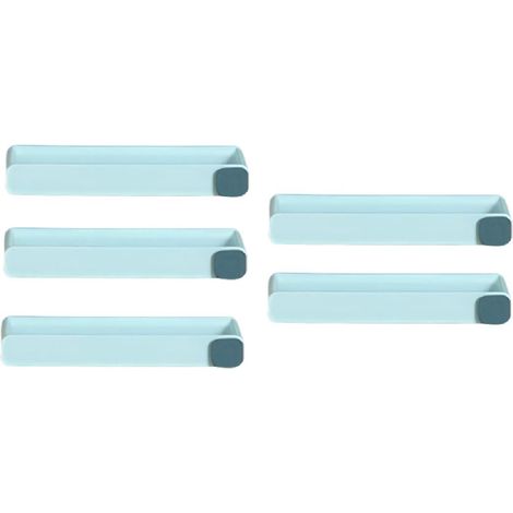 Porte-chaussons mural pour salle de bain, sans perçage, bleu clair (1/5)