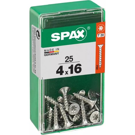 Spax Universalschrauben 4.0 x 16 mm TX 20 - 25 Stk. Spanplattenschrauben & Holzbauschrauben (1/3)