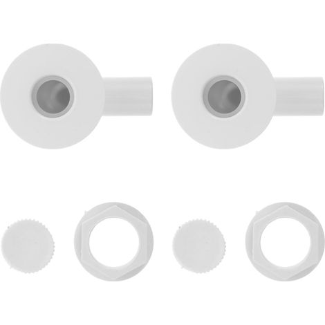 Tappo di scarico, accessorio di drenaggio affidabile, in plastica bianca, 2 pezzi, ad alta efficienza, a prova di perdite, compatibile con congelatori e frigoriferi (1/5)