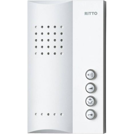 Ritto by Schneider Poste intérieur audio filaire Station intérieure blanc