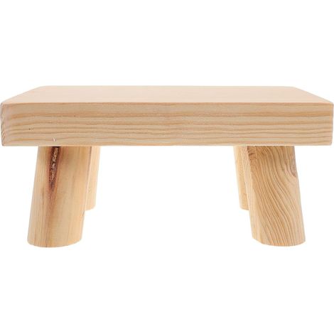 Tabouret Bois Garçon Fille Léger et Portable Marchepied Stable avec Antidérapants pour Maison Voyage et Salle de Bain Design Attractif pour Garçon et Fille Dimensions (1/5)