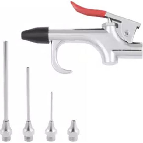 Kit d'outils de 5 pièces en alliage de zinc pour compresseur d'air, comprenant 5 embouts de gonflage et accessoires.