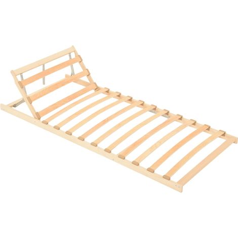Slatted Bed without Mattress Base Adjustable Head 80x200cm vidaXL