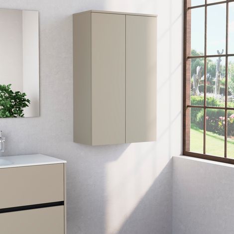 Inda - Colonna bagno con 2 ante e 3 ripiani 60x102 cm - Terra di (1/3)
