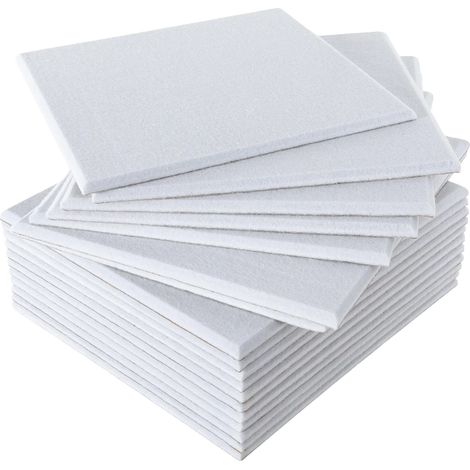 Panneau Acoustique, Absorbant le Son, Léger et Facile à Installer, BLANC (1/2)