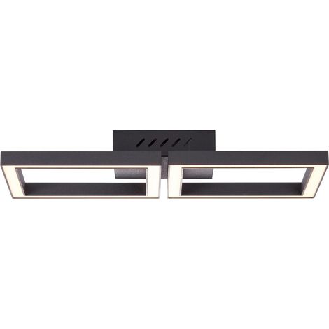 Wand-& Deckenleuchte Quon Metall/Kunststoff, Schwarz 23W (1/5)