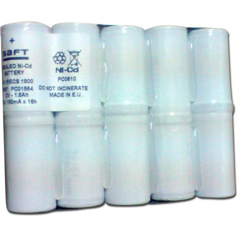 Saft batteria 12 v 1.8 Ah cote costa NiCd