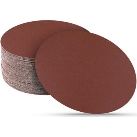 30 Pieces Sanding Disc, 180 mm Round Abrasive Discs without Holes, 320 Grit Sandpaper for Drywall Sander Giraffe (1/5)
