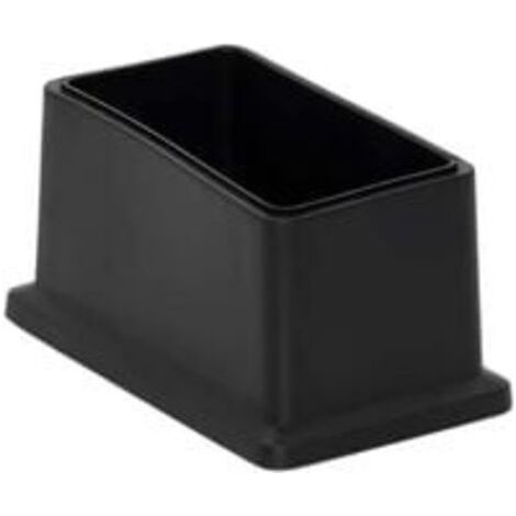 Lot de 8 embouts rectangulaires pour pieds de chaise en PVC non marquants - Protection du sol 25 x 50 mm (1" X 2")