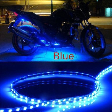 Bande LED SMD étanche 12V pour moteur, éclairage décoratif sous caisse de voiture ou moto. Lumière douce et décorative.