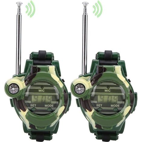 Montre Talkie-Walkie pour Enfants (Lot de 2) - Simulation Militaire (1/5)