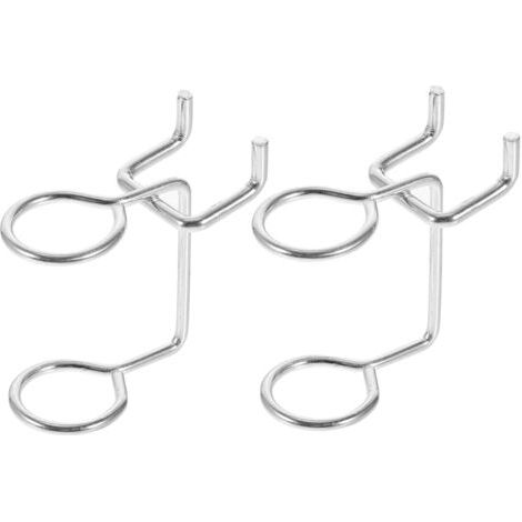 20 Pièces Crochet Pour Panneau Perforé Support De Panneau Perforé Porte-outils Électriques Cintres Pour Panneaux Perforés Portemanteau Fille Étagère De Rangement Ménage Le Fer (1/5)