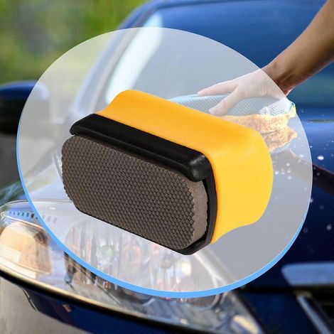 Mini lime à polir, outil double face pour corriger les défauts de peinture automobile, avec poignée ergonomique en caoutchouc, format compact. (1/4)