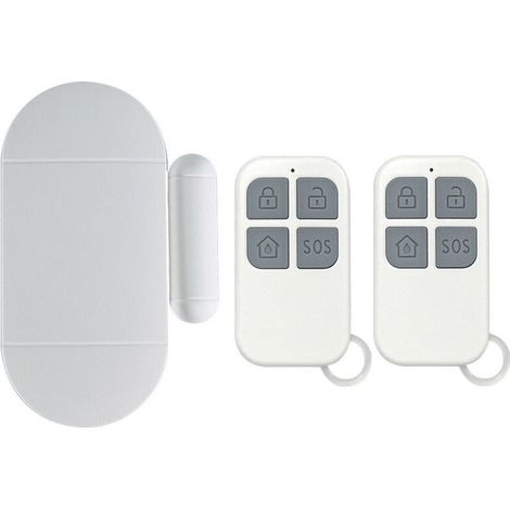 Alarme de porte, détecteur d'ouverture de porte avec alarme puissante de 130 dB, alarme magnétique de porte et fenêtre sans fil pour portes, fenêtres et armoires, maison, bureau (1/5)