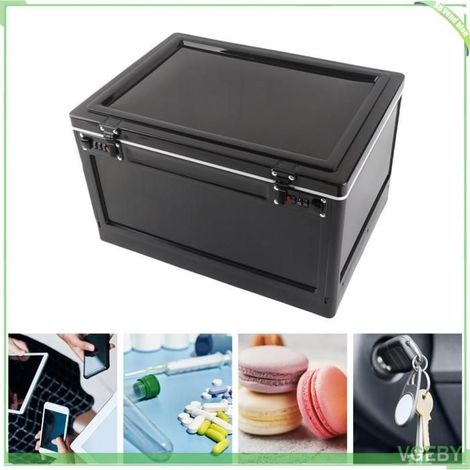 Boîte de verrouillage - FAFEICY - Médicaments - Mot de passe numérique - Couleur noire - Utilisation polyvalente (1/5)